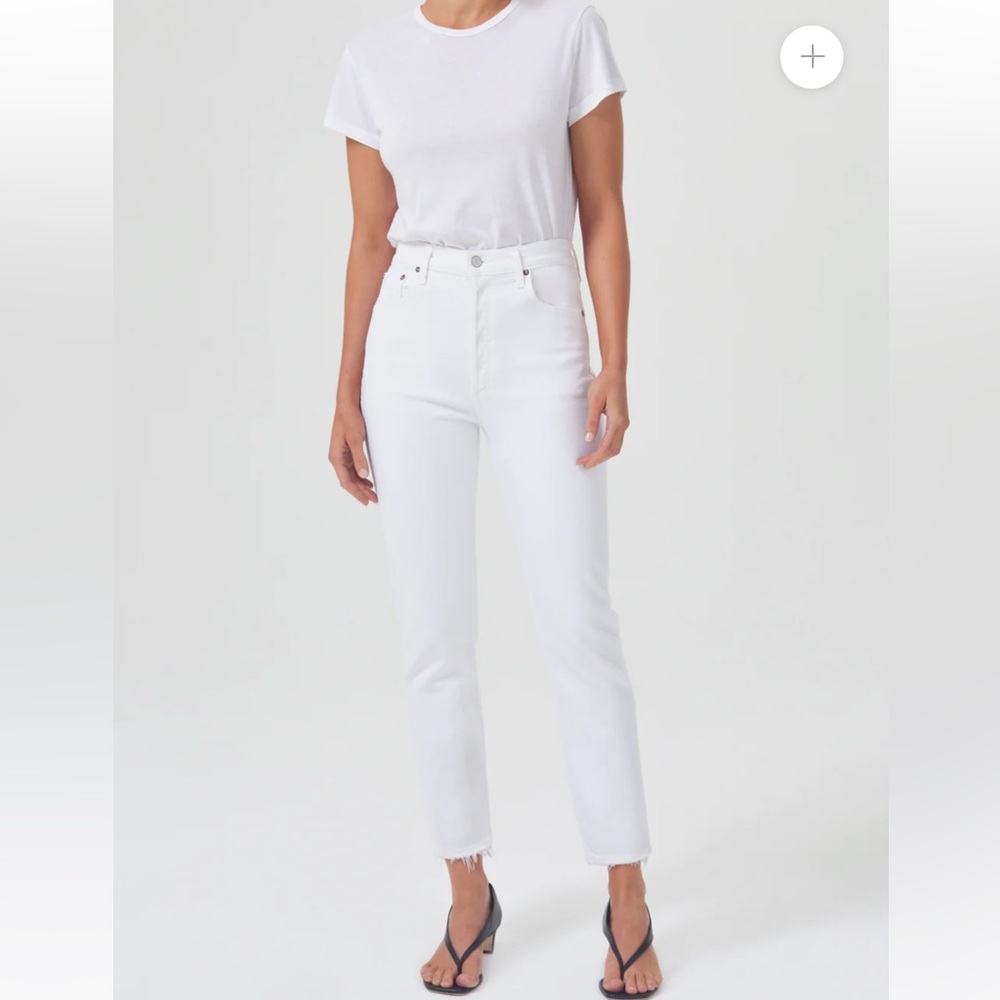 Agolde Riley High Rise Straight Crop Jeans